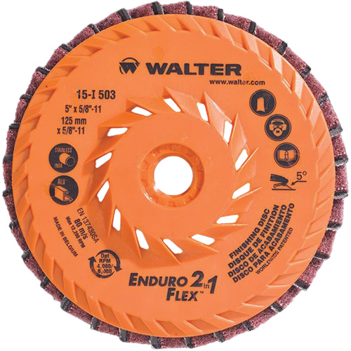 Enduro-Flex 2-in-1 Flap Disc, 5" x 5/8"-11, 80 Grit, Ceramic Ottawa Fastener Supply