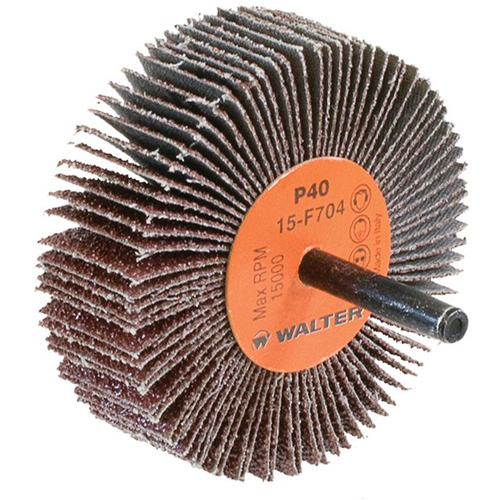COOLCUT Flap Wheel, Aluminum Oxide, 40 Grit, 3" x 1" x 1/4" Ottawa Fastener Supply