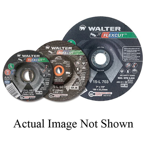 Meule FLEXCUT, 3", 36 Grain, Oxyde d'aluminium, 3/8", 20400 Tr/min, Type 29 Ottawa Fastener Supply