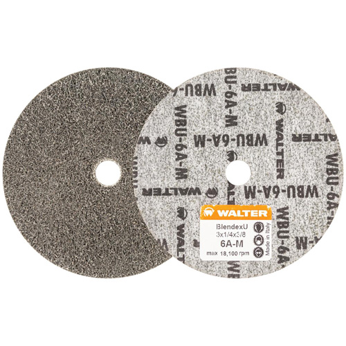 Disque de finition Blendex U, 3" dia., Grain 6AM, Carbure de silicium Ottawa Fastener Supply