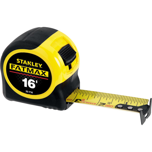 FatMax&reg; Measuring Tape, 1-1/4" x 16', 16ths of an Inch Graduations Ottawa Fastener Supply