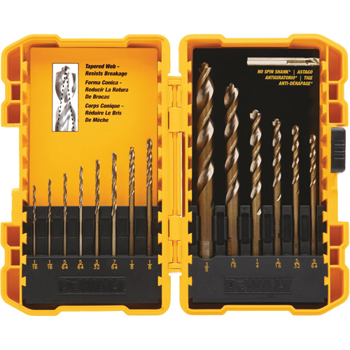 Pilot Point&reg; Drill Bit Set, 14 Pieces, High Speed Steel Ottawa Fastener Supply
