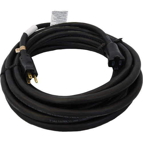 Heavy-Duty Neoprene Extension Cords, Indoor/Outdoor, SOOW, 14/3 AWG, 15 A, 25' Ottawa Fastener Supply