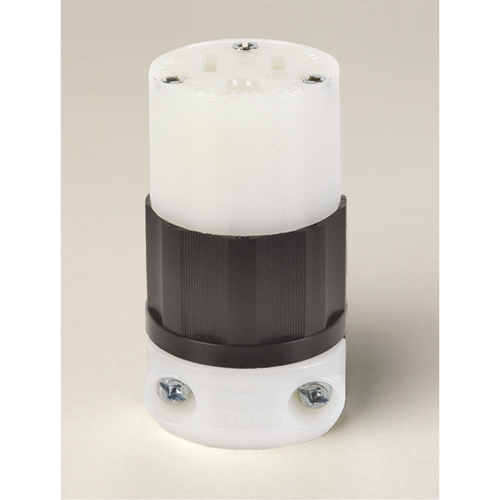 Grounding Straight Blade Connector, 5-15R, Nylon Ottawa Fastener Supply