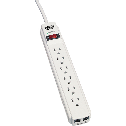Protect-It Surge Suppressors, 6 Outlets, 720 J, 1800 W, 4' Cord Ottawa Fastener Supply