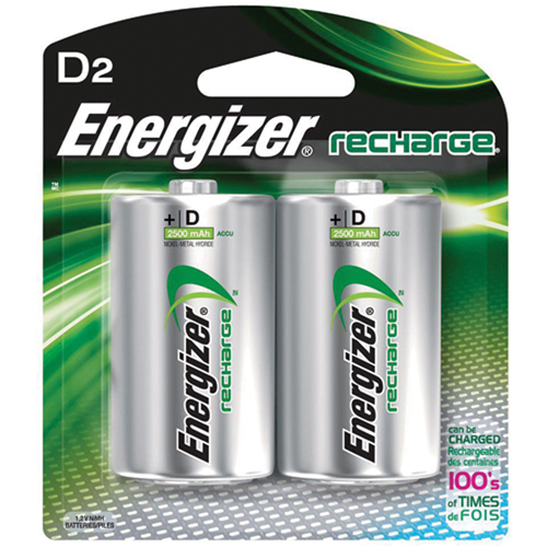 Rechargeable NiMH Batteries, D, 1.2 V Ottawa Fastener Supply