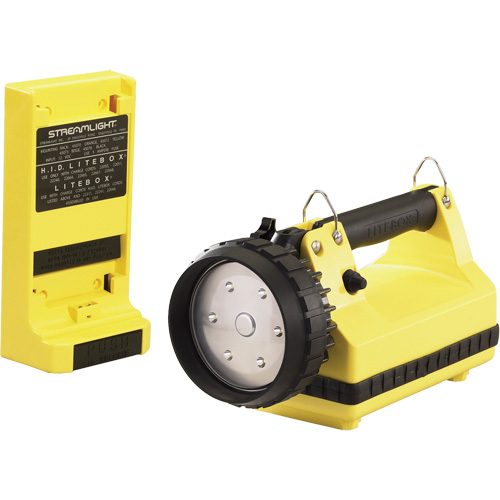 E-Flood&reg; LiteBox&reg; Lantern with Vehicle Mount System, LED, 615 Lumens, 8 Hrs. Run Time, Rechargeable Batteries, Included Ottawa Fastener Supply