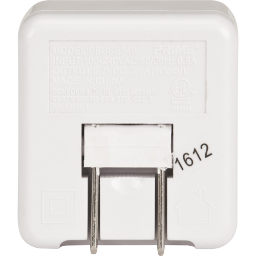 Prime&reg; High-Speed USB Charger Ottawa Fastener Supply