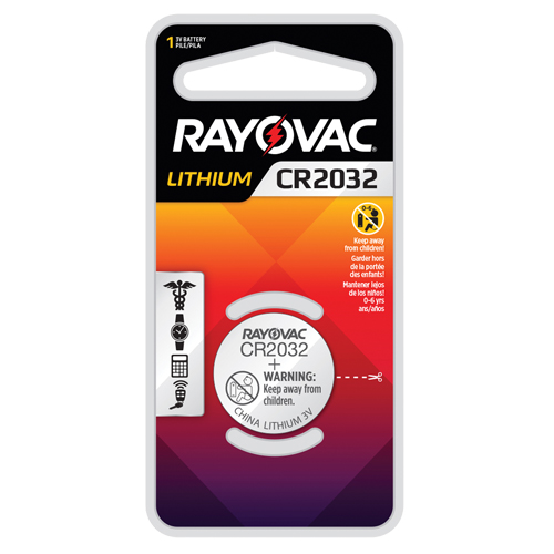 CR2032 Lithium Coin Cell Battery, 3 V Ottawa Fastener Supply