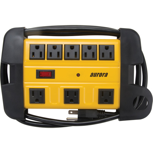 Workshop Surge Protector Power Strip, 8 Outlets, 1350 J, 1875 W, 6' Cord Ottawa Fastener Supply