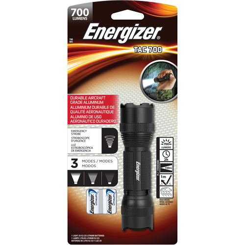 Lampe de poche TAC 700, DEL, 700 lumens, Piles CR123 Ottawa Fastener Supply