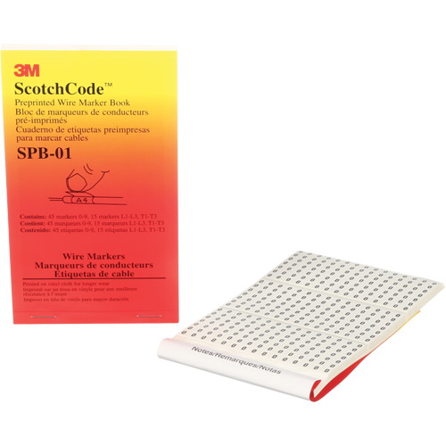 ScotchCode Pre-Printed Wire Marker Book Ottawa Fastener Supply