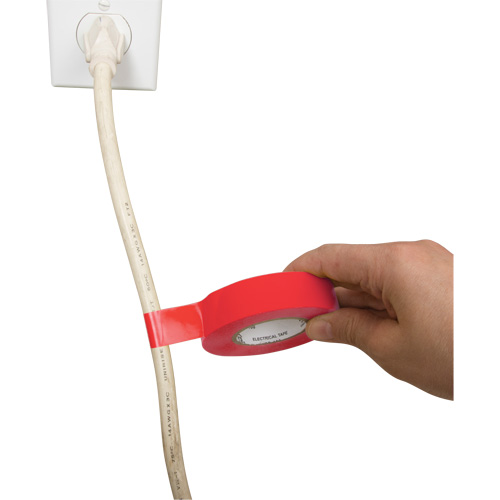 Ruban isolant, 19 mm (3/4") x 18 m (60'), Rouge, 7 mils Ottawa Fastener Supply