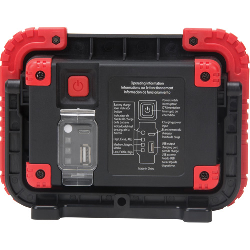 Portable Work Light, LED, 10 W, 1000 Lumens, Plastic Housing Ottawa Fastener Supply