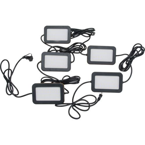 LED String Work Lights, 5 Lights, 50' L, Plastic Housing Ottawa Fastener Supply