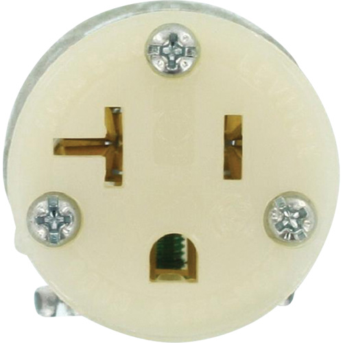 Hospital Grade Extension Plug Connector, 5-20R, Nylon Ottawa Fastener Supply