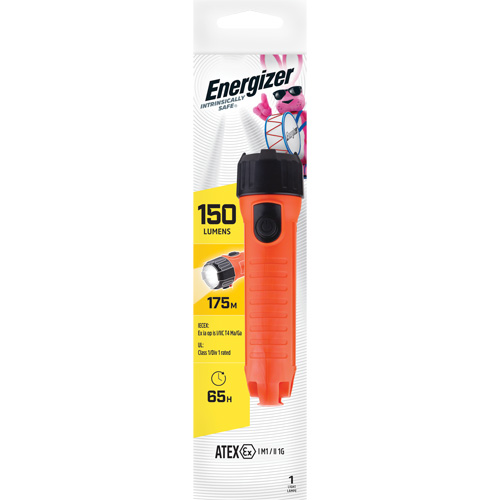 Intrinsically Safe&reg; Handheld Flashlight, LED, 150 Lumens, D Batteries Ottawa Fastener Supply