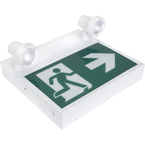 Running Man Sign with Security Lights, LED, Battery Operated/Hardwired, 12-1/10" L x 11" W, Pictogram Ottawa Fastener Supply