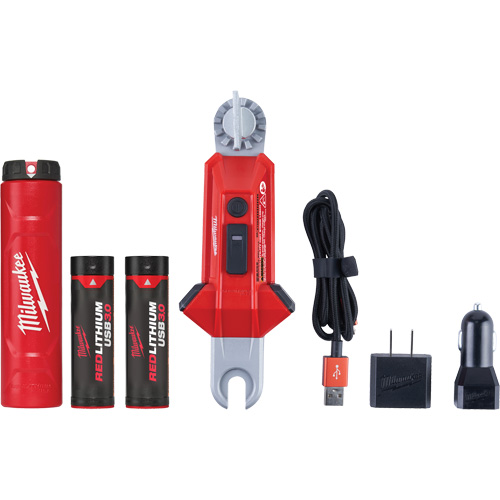 REDLITHIUM USB Utility Hot Stick Light, LED, Rechargeable Batteries, Aluminum Ottawa Fastener Supply