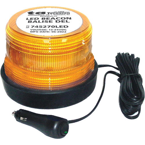 Junior Low Profile Warning Light, Strobe, Amber Ottawa Fastener Supply