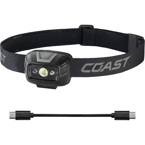 FL20R Dual Colour Wide Angle Flood Headlamp, LED, 520 Lumens, 2.5 Hrs. Run Time, Rechargeable Batteries Ottawa Fastener Supply