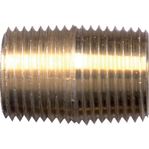 Close Nipple, Brass, 1/4", NPT Ottawa Fastener Supply