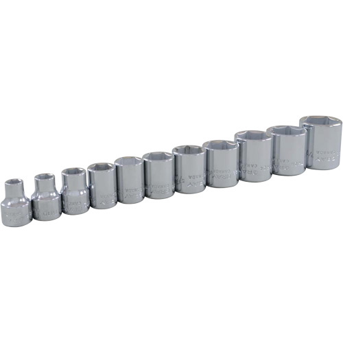 Jeu de douilles SAE, 11 Mcx, Prise de 3/8" Ottawa Fastener Supply
