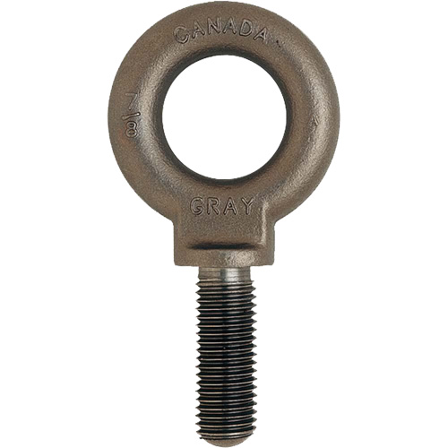 Eye Bolt, 3/4" Dia., 1" L, Uncoated Natural Finish, 650 lbs. (0.325 tons) Capacity Ottawa Fastener Supply