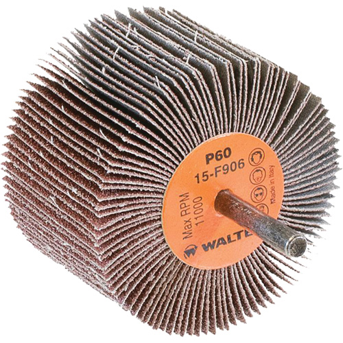 Flap Wheels-Coolcut Flap Wheels, Aluminum Oxide, 60 Grit, 3" x 2" x 1/4" Ottawa Fastener Supply