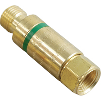 Antiretours pare-flammes - Oxy/gaz combustibles, Gaz combustibles (rouge)/Oxyg&egrave;ne (vert), Style pour adapteur de d&eacute;tendeur Ottawa Fastener Supply