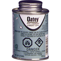 PVC Medium-Duty Cement, 946 ml, Brush-Top Can, Grey AB422 | Ottawa Fastener Supply