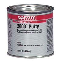 Fixmaster&reg; 2000° Putty, 8 oz., Cartridge, Silver Ottawa Fastener Supply