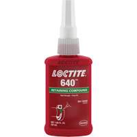 Compos&eacute; de retenue 640 r&eacute;sistance moyenne/haute temp&eacute;rature, 50 ml, Bouteille, Vert Ottawa Fastener Supply