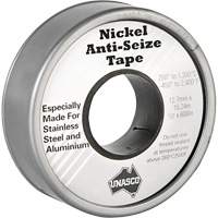 Nickel Anti-Seize Tape, 590" L x 1/2" W, Silver Ottawa Fastener Supply