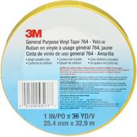 Ruban en vinyle pour travaux g&eacute;n&eacute;raux 764, 25,4 mm (1") la x 32,9 m (108') lo, 5 mils, Jaune Ottawa Fastener Supply