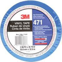 471 Vinyl Tape, 50.8 mm (2") W x 32.9 m (108') L, 5.2 mils, Blue Ottawa Fastener Supply