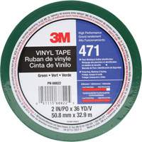 471 Vinyl Tape, 50.8 mm (2") W x 32.9 m (108') L, 5.2 mils, Green Ottawa Fastener Supply