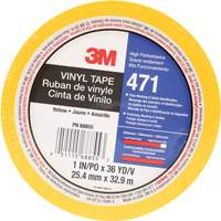471 Vinyl Tape, 25.4 mm (1") W x 32.9 m (108') L, 5.2 mils, Yellow Ottawa Fastener Supply