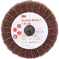 Scotch-Brite Combi-Wheel, 2-1/2" Dia., 120 Grit, Aluminum Oxide Ottawa Fastener Supply