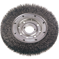 Brosses rotatives &agrave; fils cr&ecirc;p&eacute;s - Face moyenne, 6" dia., Fils 0,0118", Arbre 2" Ottawa Fastener Supply