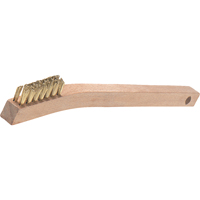 Brosses de grattage &agrave; petit manche, garnissage en V, Laiton, 3 x 7 rangs de fils, Longueur 7-7/8" Ottawa Fastener Supply