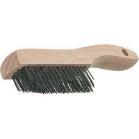 V-Trim Shoe Handle Scratch Brushes, Steel, 4 x 16 Wire Rows, 19-3/4" Long Ottawa Fastener Supply