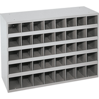 Steel Storage Bin Cabinet, 33-3/4" W x 12" D x 23-7/8" H, Grey CA149 | Ottawa Fastener Supply