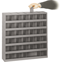 Adjustable Storage Bin Cabinet, Steel, 36 Drawers, 23-3/4" x 4-3/4" x 23-3/4", Grey Ottawa Fastener Supply