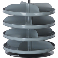 Rotabin&reg; Storage Units, 60 lbs. Capacity per Level, 4 Level, 18-1/2" H x 17" Dia. Ottawa Fastener Supply