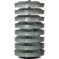 Rotabin&reg; Storage Units, 500 lbs. Capacity per Level, 5 Level, 38" H x 28" Dia. Ottawa Fastener Supply