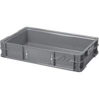 StakPak Plus 4845 System Containers, 15" W x 24" D x 5" H, Grey Ottawa Fastener Supply