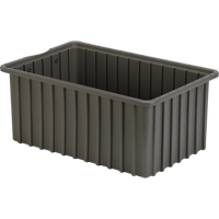 Contenants Divider Box, Poly&eacute;thyl&egrave;ne, 16,5" la x 10,9" p x 7" h, Gris Ottawa Fastener Supply
