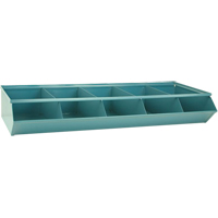 Bacs sectionnels superposables, Cap. 100 lb, 37" la x 15-1/2" p x 6" h, Bleu Ottawa Fastener Supply