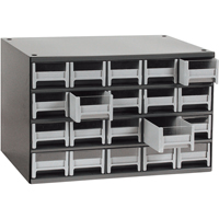 Modular Parts Cabinets, Steel, 20 Drawers, 17" x 10-9/16" x 2-1/16", Grey Ottawa Fastener Supply